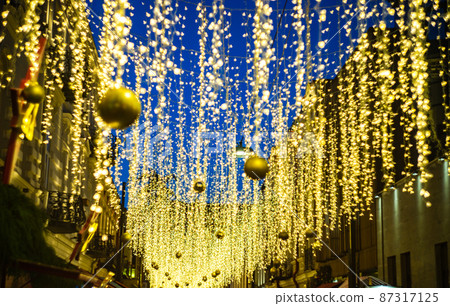 Christmas and New Year illumination in Tbilisi, Georgia 87317125