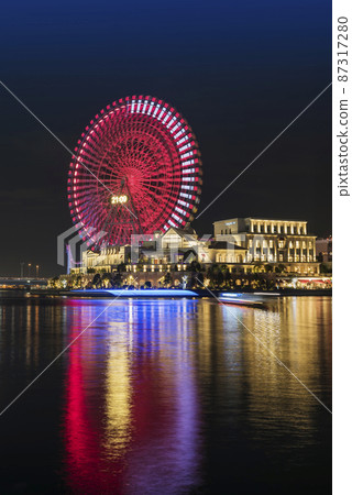 橫濱摩天輪港未來夜景燈飾 87317280