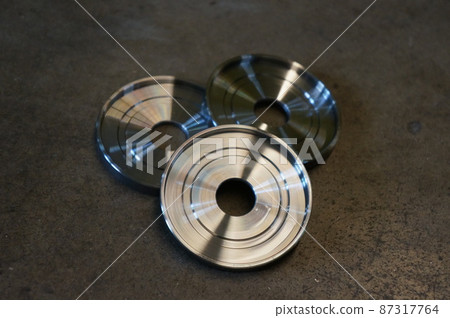 Metal parts CNC for car.The CNC machine parts manufacturing process. 87317764