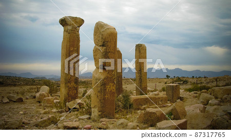 Ruined Temple of Mariam Wakino in Qohaito ancient city, Eritrea Ruined Temple of Mariam Wakino in Qohaito ancient city, Eritrea 87317765