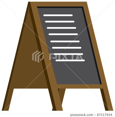A restaurant menu standy on white background 87317934