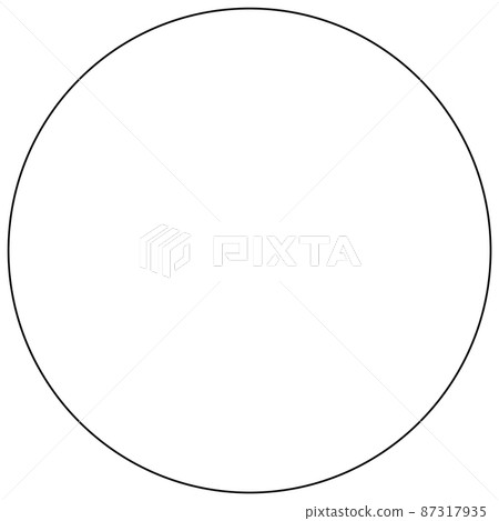 Circle shape doodle outline for colouring Circle shape doodle outline for colouring 87317935