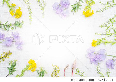 Spring flower enclosure, frame decoration Spring flower enclosure, frame decoration 87319404