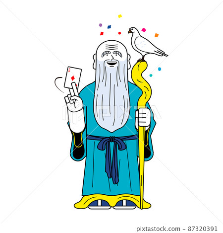 Hermit doing magic 87320391