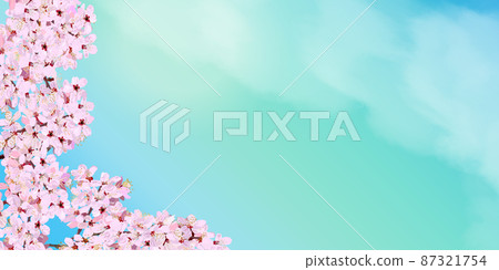 Cherry blossom banner, spring, sky, blue sky, Cherry blossom banner, spring, sky, blue sky, 87321754