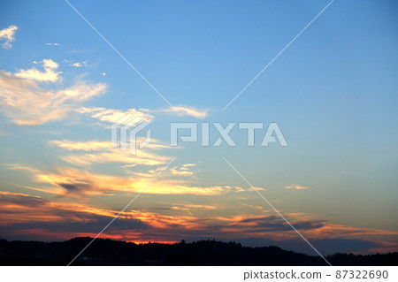 New Year's Day sunset New Year's Day sunset 87322690