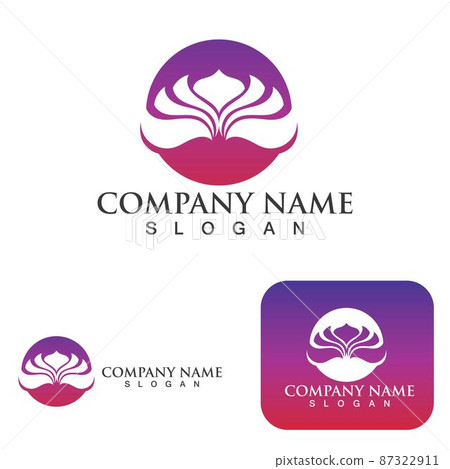 Lotus flowers design logo Template icon eps10 Lotus flowers design logo Template icon eps10 87322911