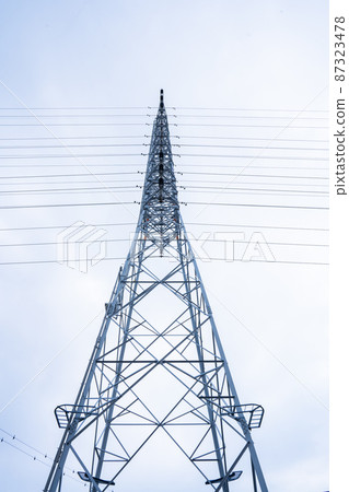 High-voltage power line (from the side) High-voltage power line (from the side) 87323478