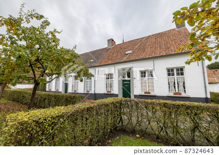 Hoogstraten, Belgium, 11 november 2021, UNESCO listed Beguinage of Hoogstraten, Belgium. The 87324643