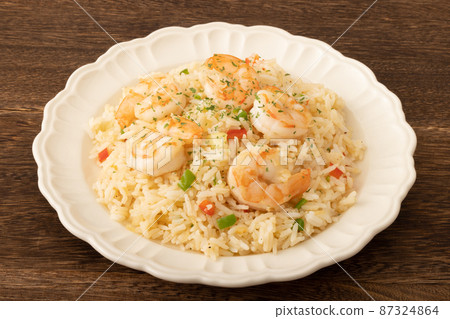 Shrimp pilaf (jasmine rice) Shrimp pilaf (jasmine rice) 87324864