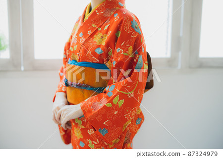 Female with red Komon Female with red Komon 87324979