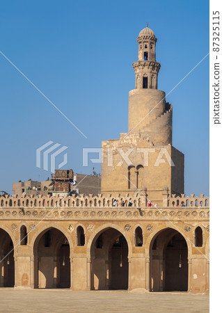 Minaret of Ibn Tulun Mosque, Medieval Cairo, Egypt 87325115