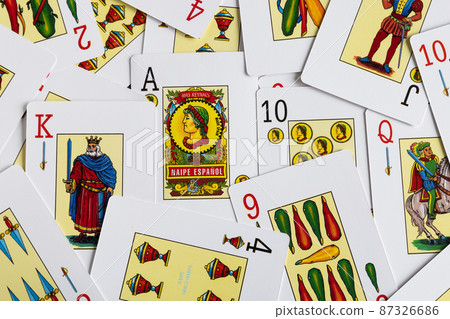 Deck of cards Spanish classic game Deck of cards Spanish classic game 87326686