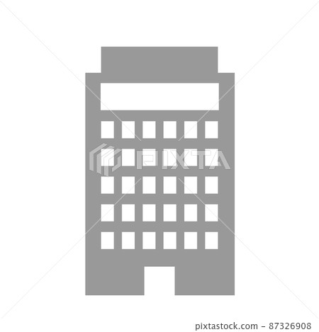 建築圖標。 (灰色的) 建築圖標。 (灰色的) 87326908