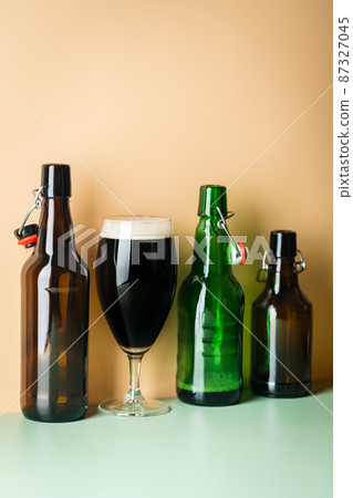 Glass of dark beer Glass of dark beer 87327045
