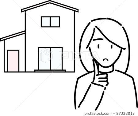 一個女人在考慮住房 87328812