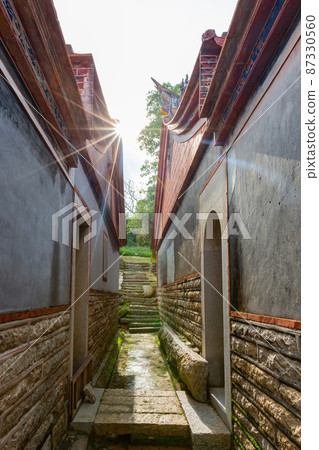 Sunny view of the Fujian style building 87330560