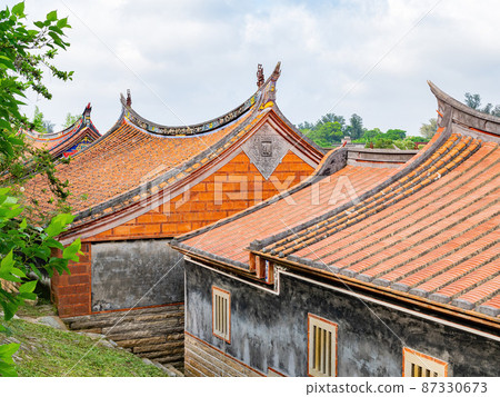 Sunny view of the Fujian style building Sunny view of the Fujian style building 87330673