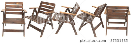 Model of folding wooden old chair from Poland with several sides. Model of folding wooden old chair from Poland with several sides. 87331585