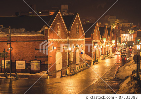 Winter Hakodate Kanemori Red Brick Warehouses Hakodate, Hokkaido 87333388