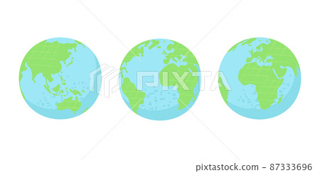 Illustration of the earth Multiple angles World map Illustration of the earth Multiple angles World map 87333696
