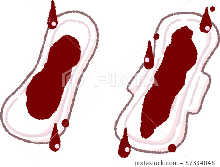 Napkin with blood Napkin with blood 87334048