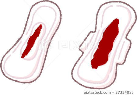 Napkin with blood 87334055