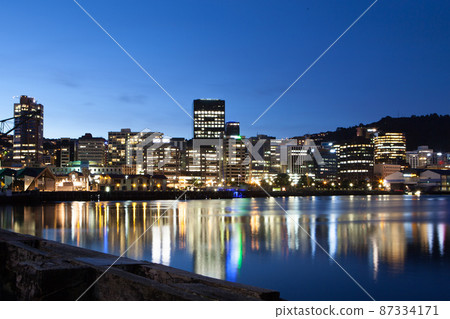 Wellington CBD at Dusk Wellington CBD at Dusk 87334171