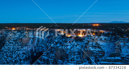 Grand Canyon Village At Dusk Grand Canyon Village At Dusk 87334228