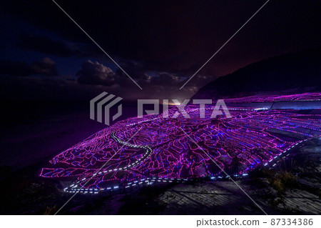 Illumination of white rice Sen Itta Illumination of white rice Sen Itta 87334386