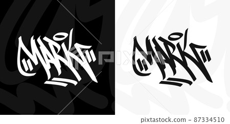 Abstract Urban Street Art Graffiti Style Hand Written Word Mark Vector Illustration Art Abstract Urban Street Art Graffiti Style Hand Written Word Mark Vector Illustration Art 87334510