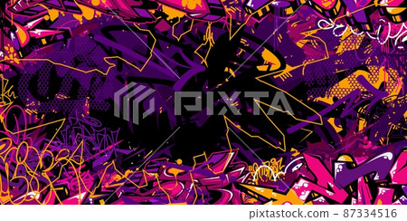 Abstract Hip Hop Street Art Graffiti Style Urban Calligraphy Vector Illustration Background Art Abstract Hip Hop Street Art Graffiti Style Urban Calligraphy Vector Illustration Background Art 87334516
