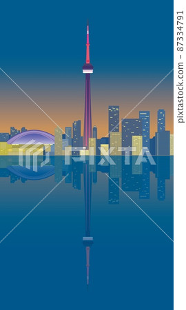 Toronto toronto canada canada evening view 87334791