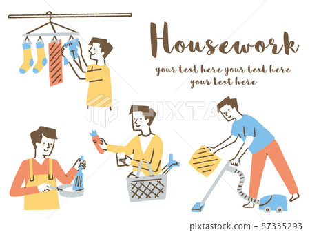 做家務的男人_set_color 87335293