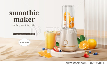 Modern smoothie maker ad template 87335811