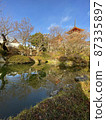 Pond and Kiyomizu Temple 87335897