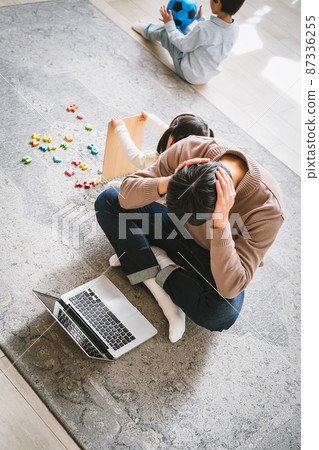 Telework tired Telework tired 87336255
