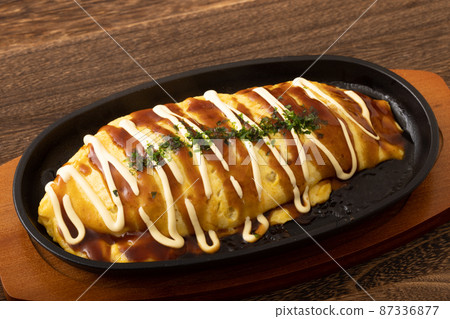 Ome soba omelet fried noodles Ome soba omelet fried noodles 87336877