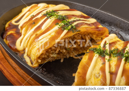 Ome soba omelet fried noodles Ome soba omelet fried noodles 87336887