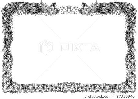 Certificate of commendation Certificate image Monochrome 87336946