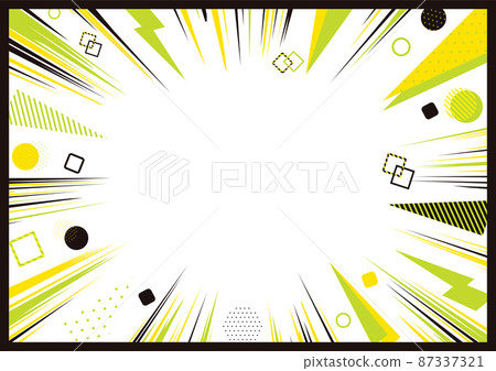 American comic style geometric concentrated line American comic style geometric concentrated line 87337321