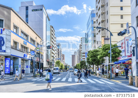 Cityscape of Ota-ku, Tokyo, in front of Kamata Station Cityscape of Ota-ku, Tokyo, in front of Kamata Station 87337518
