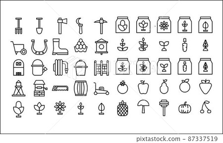 illustration vector and design agriculture multicolor style icon perfect. 87337519