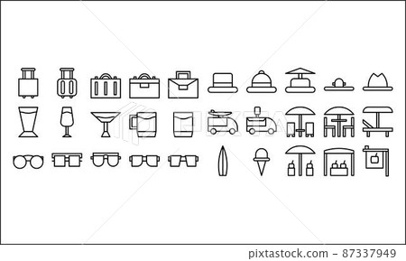 illustration vector and design vacation multicolor style icon perfect. illustration vector and design vacation multicolor style icon perfect. 87337949