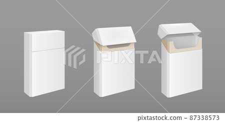 Empty pack of cigarettes with golden foil Empty pack of cigarettes with golden foil 87338573