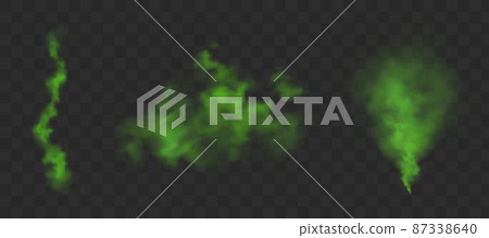 Green stink clouds of bad smell 87338640