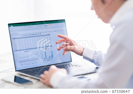 General affairs accounting office work sales office general office work staff spreadsheet graph General affairs accounting office work sales office general office work staff spreadsheet graph 87338647