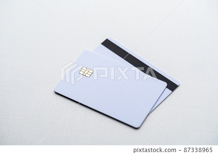 white blank credit card with IC chip white blank credit card with IC chip 87338965