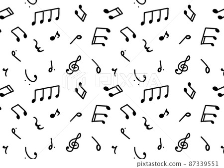 Musical note pattern 87339551