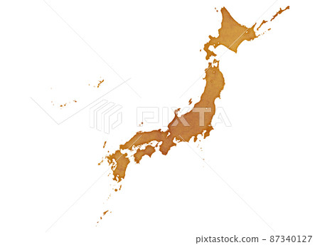 Japan map map 87340127